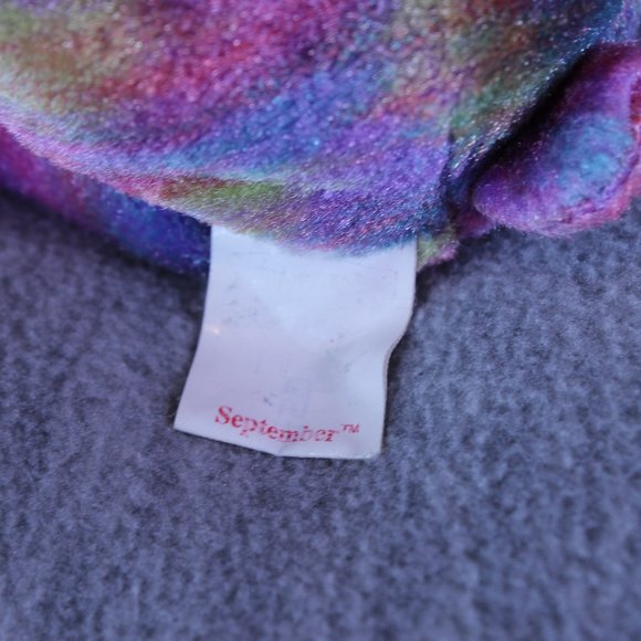 TY Beanie Baby SEPTEMBER‎ the Birthday Bear Plush 7" Stuffed Animal Toy - Picture 6 of 6